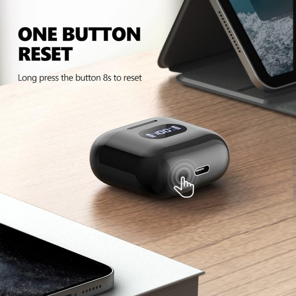 Wireless Earbuds Bluetooth 5.3 Headphones 40Hrs Playback Bass Sound Ear Buds wit - Picture 4 of 7